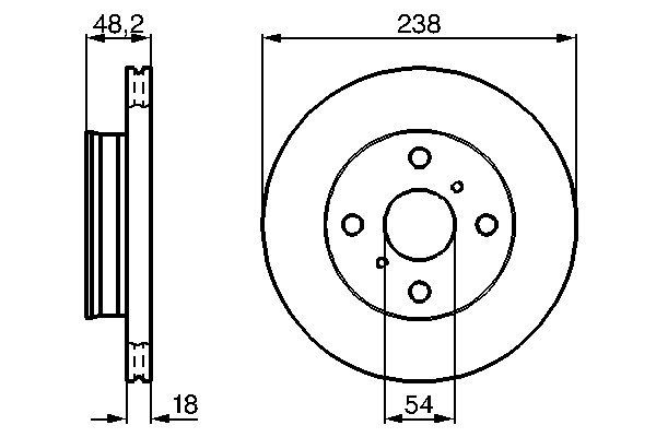 BOSCH Remschijf 0 986 478 385