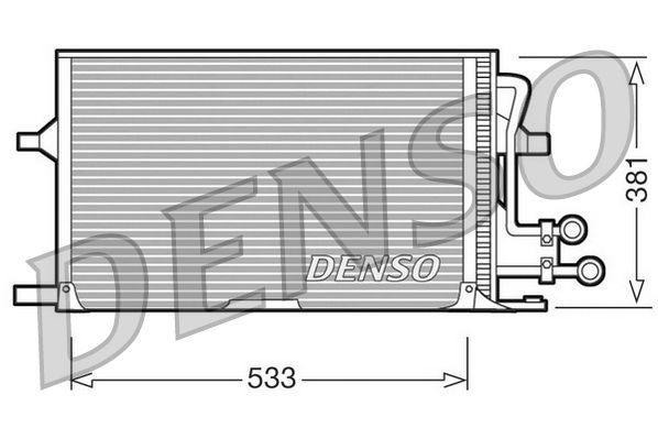DENSO kondenzátor, klíma DCN10003
