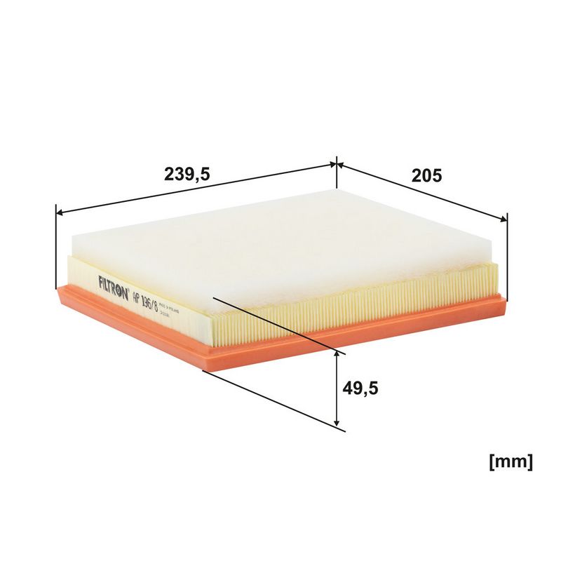 Õhufilter, FILTRON AP 196, 8