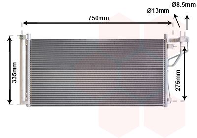 Конденсатор, система кондиціонування повітря, Van Wezel 82005184