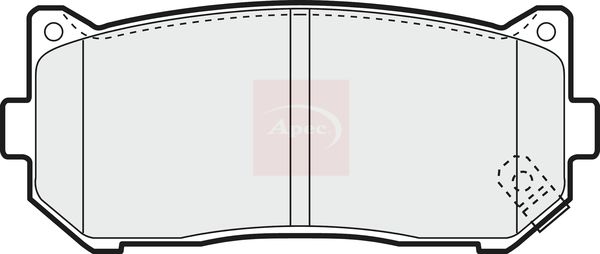 APEC Brake Pad Set, disc brake PAD1101