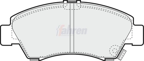 Fahren Brake Pad Set, disc brake FBP3178