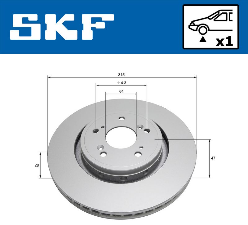 спирачен диск SKF