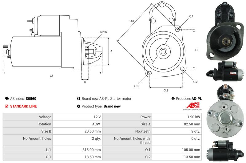 AS-PL S0560 Starter