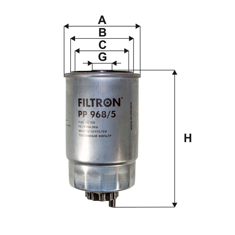 Kütusefilter, FILTRON PP 968, 5