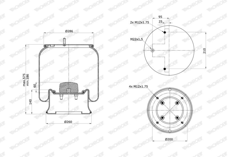 Mech, pneumatické odpružení ASP4073