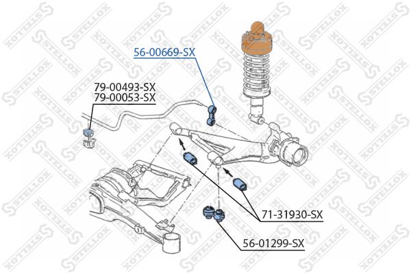 STELLOX 56-00669-SX Link/Coupling Rod, stabiliser bar