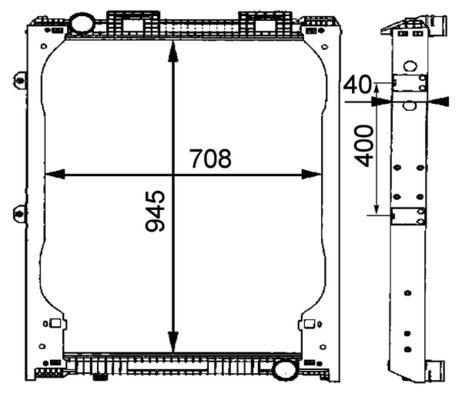 MAHLE CR 685 000P Radiator, engine cooling