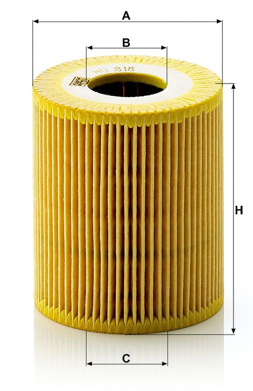 Õlifilter, MANN-FILTER HU 818 x