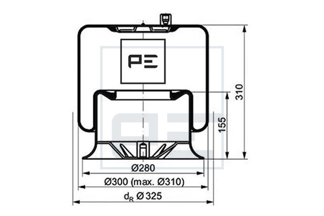 Mech, pneumatické odpružení 084.111-76A
