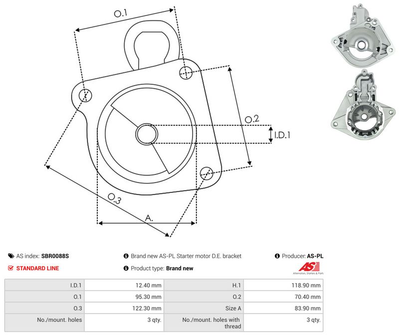 Starterikaas, Karburaator, AS-PL SBR0088S