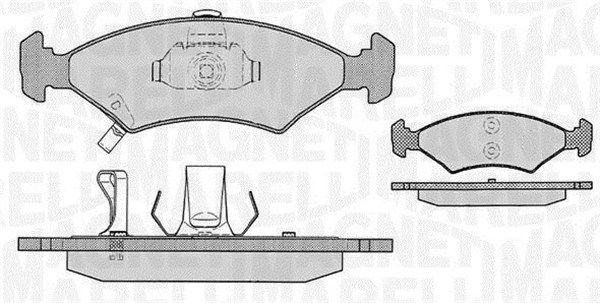 MAGNETI MARELLI fékbetétkészlet, tárcsafék 363916060287