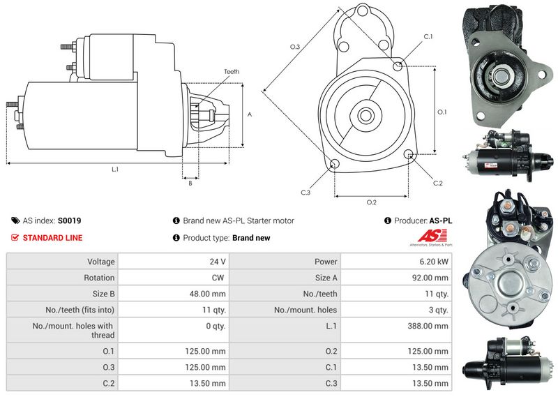AS-PL S0019 Starter