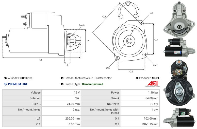 AS-PL S0507PR Starter