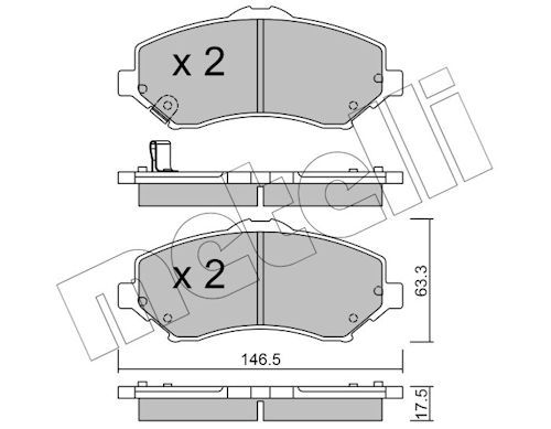 Plaquettes+de+frein+à+disque METELLI 22-0862-0