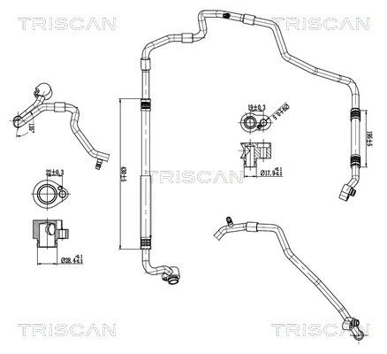 conducta presiune variabila,aer conditionat TRISCAN 9010 29135