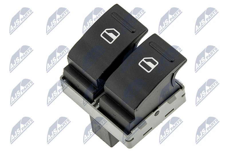 Raamschakelaar - links voor - 2x raam - Zwart - (Vw Transporter T5)