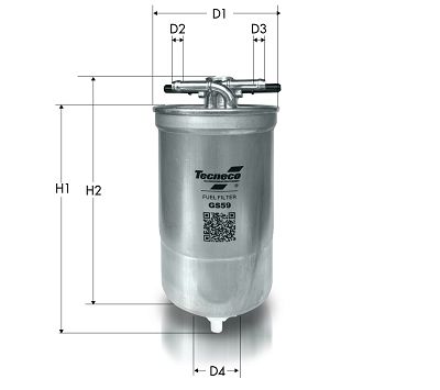 TECNECO FILTERS Üzemanyagszűrő GS59