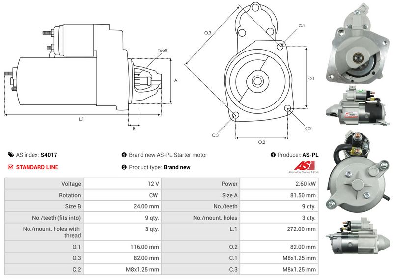 AS-PL S4017 Starter