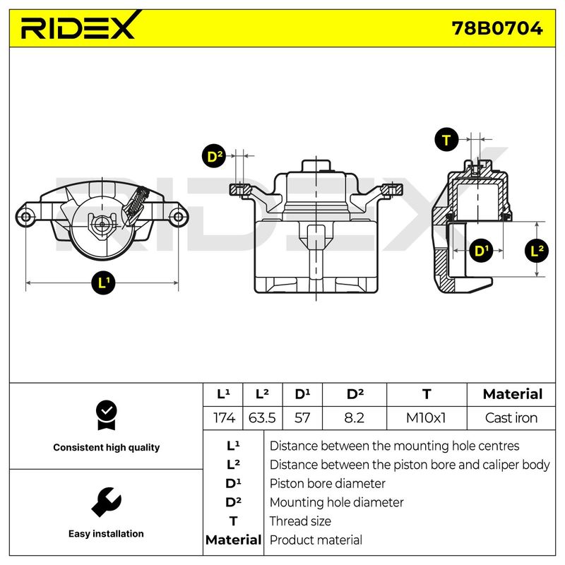 спирачен апарат RIDEX