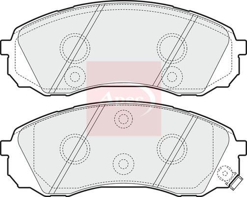 APEC Brake Pad Set, disc brake PAD1584