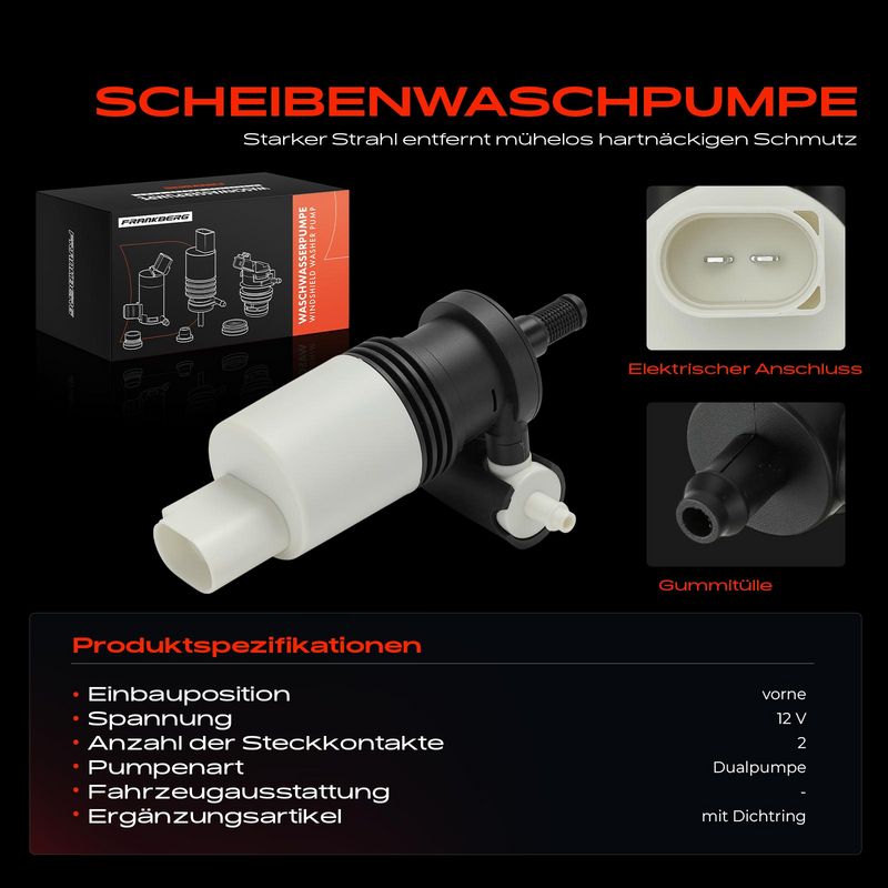 Frankberg 5481FB0058005 Washer Fluid Pump, window cleaning