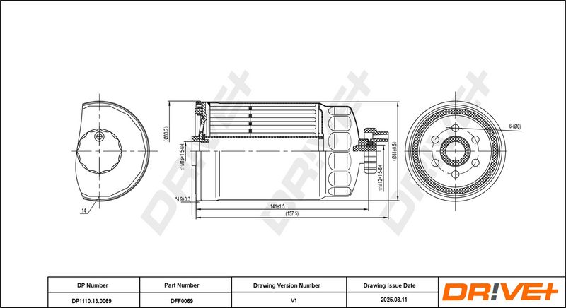 Filtru combustibil DP1110.13.0069 Dr!ve+
