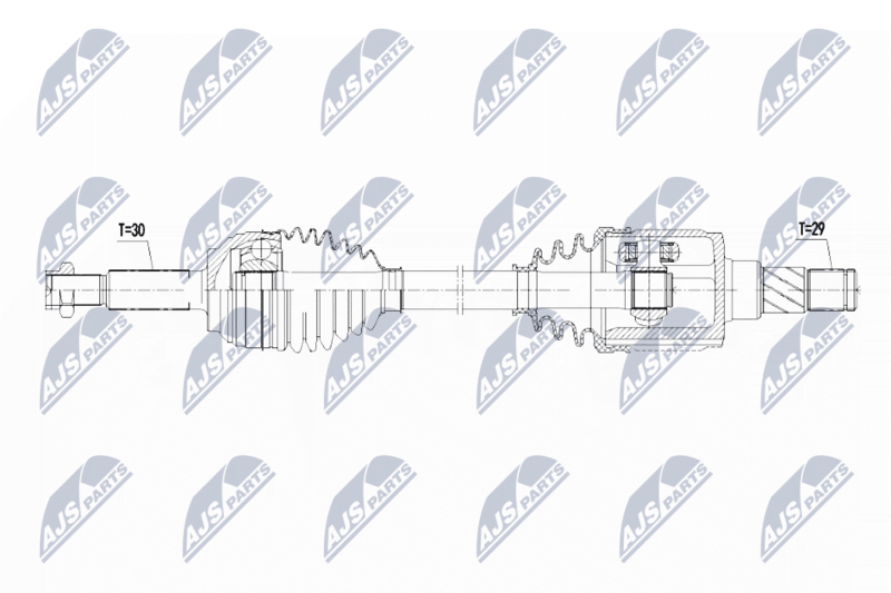 NTY hajtótengely NPW-CH-080