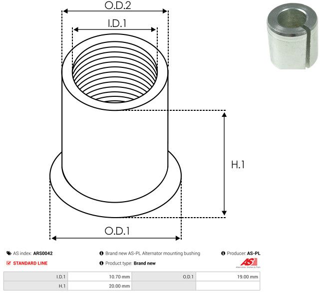 AS-PL ARS0042 Repair Set, alternator