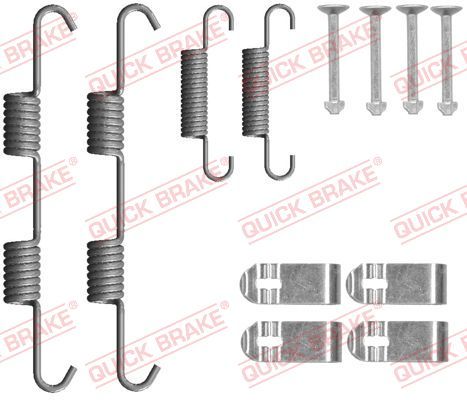 Комплект приладдя, колодка стоянкового гальма, Quick Brake 105-0077