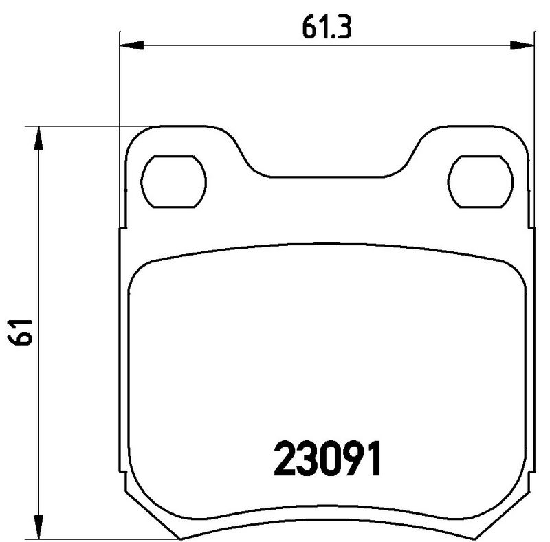BREMBO P71008 Brake Pad Set, disc brake