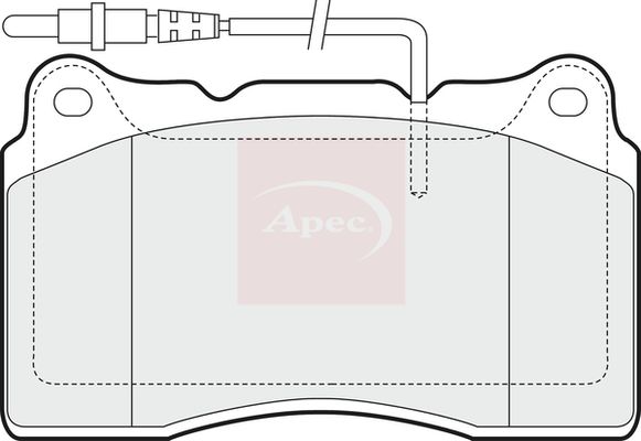 APEC Brake Pad Set, disc brake PAD1434