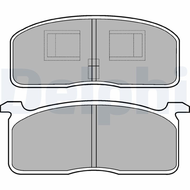 DELPHI fékbetétkészlet, tárcsafék LP199