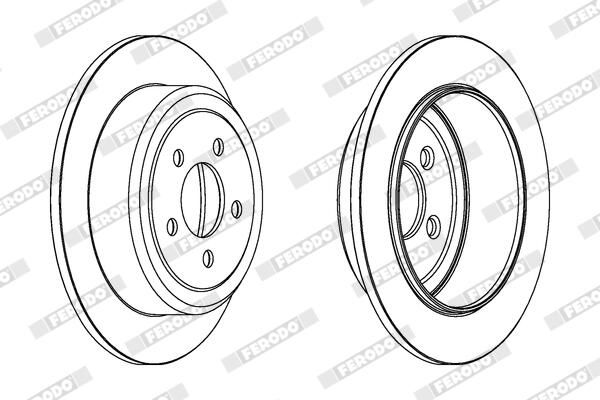 FERODO DDF1760 Brake Disc