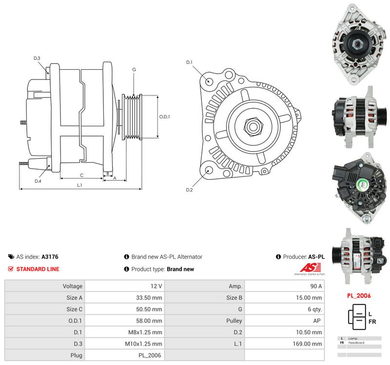 Generaator, AS-PL A3176