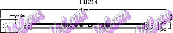 KAWE fékcső H8214