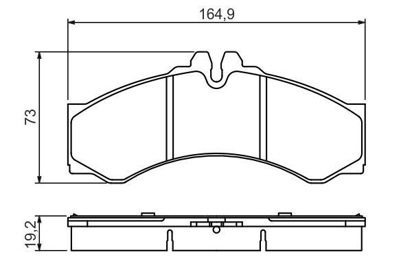 0986424832 BOSCH Гальмівні колодки до дисків