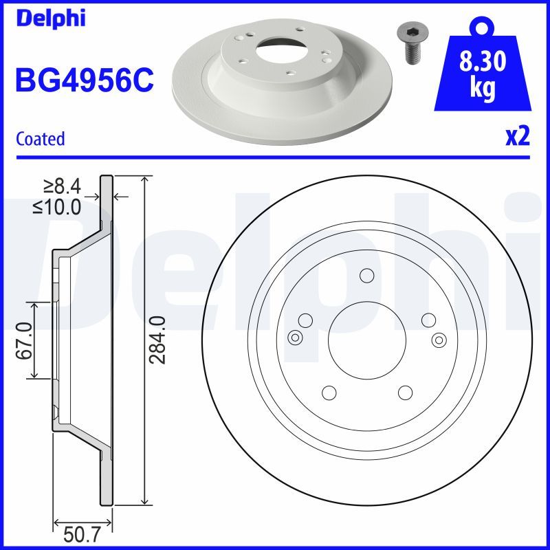 Delphi Brake Disc BG4956C