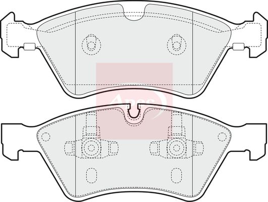 APEC Brake Pad Set, disc brake PAD1441