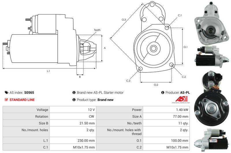 AS-PL S0565 Starter