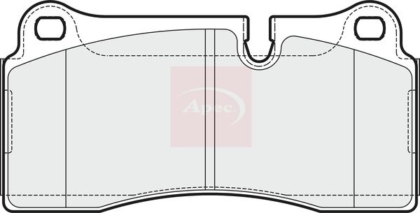 APEC Brake Pad Set, disc brake PAD2040