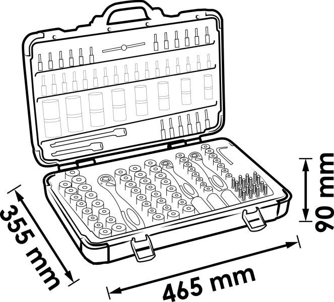 Padrunvõtmete komplekt, VIGOR V2461N