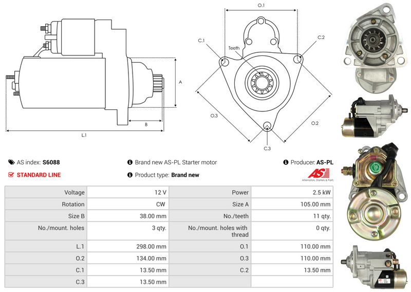 AS-PL S6088 Starter