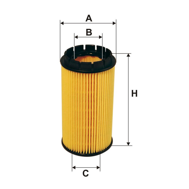 Oliefilter past: CHRYSLER RAM VAN, VOYAGER IV  HYUNDAI ELANTRA III, HIGHWAY, SANTA FÉ I, TRAJET, TUCSON  JEEP CHEROKEE  KIA CARENS I, CERATO I, SPORTAGE II 1.5D-2.8D 09.99-12.10