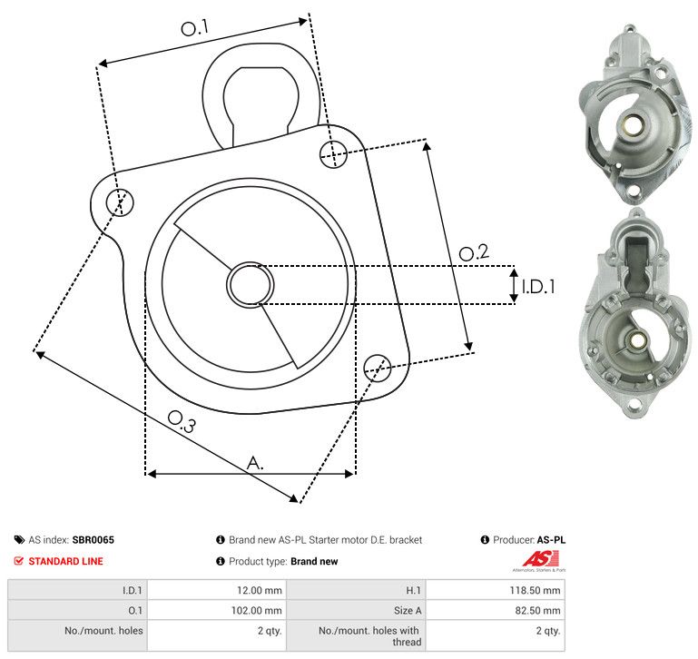AS-PL SBR0065 Starter Lid, carburettor