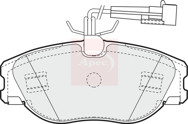 APEC Brake Pad Set, disc brake PAD945