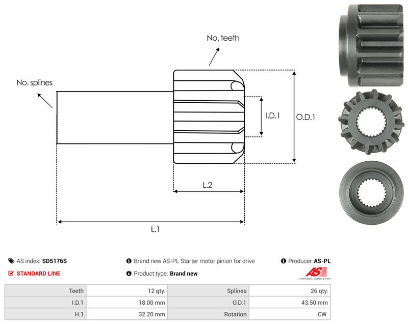 Vabajooks, starter, AS-PL SD5176S