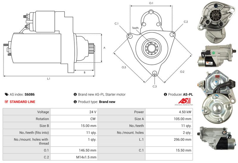AS-PL S6086 Starter