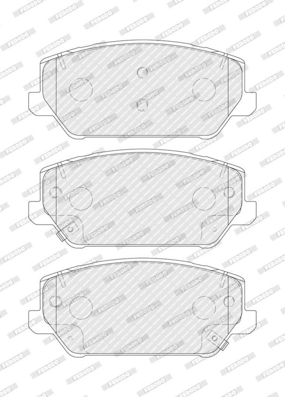 Remblokken set Voor , past: HYUNDAI I30 2.0 07.17-