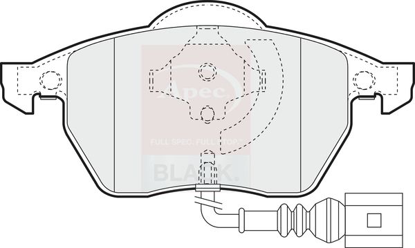 APEC Brake Pad Set, disc brake PAD1110B